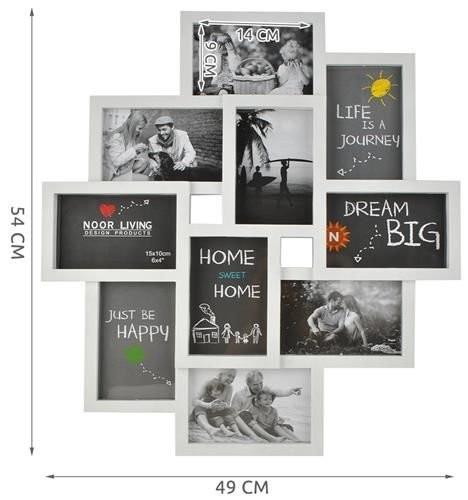 Iso Trade Cornice per 10 foto - bianca  