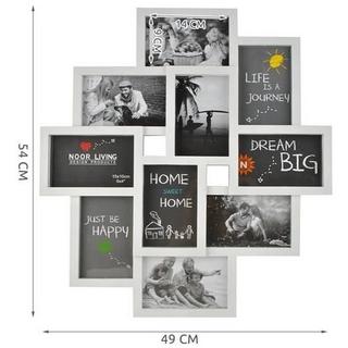 Iso Trade Cornice per 10 foto - bianca  