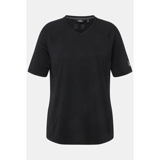 Ulla Popken  T-shirt, protection UV 50+, col en V, manches courtes 