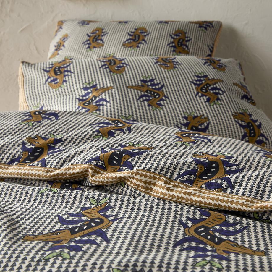 La Redoute Intérieurs Housse de couette Zakari 50% coton recyclé  