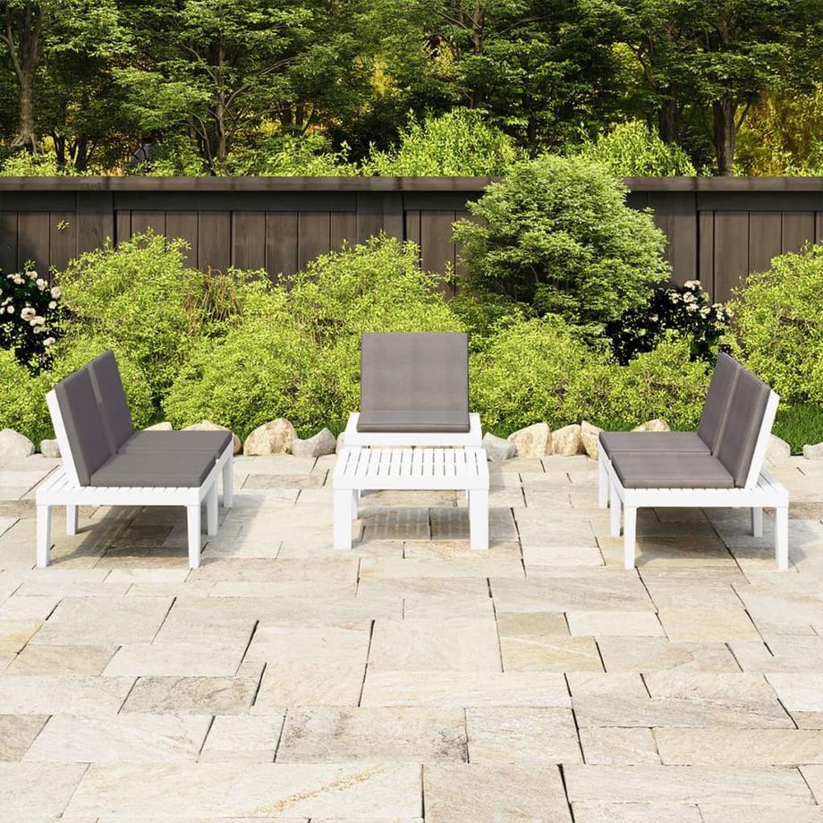 VidaXL set da giardino Plastica  
