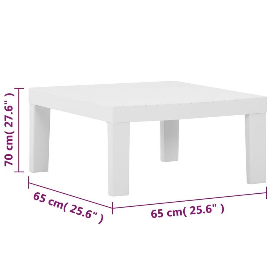 VidaXL set da giardino Plastica  