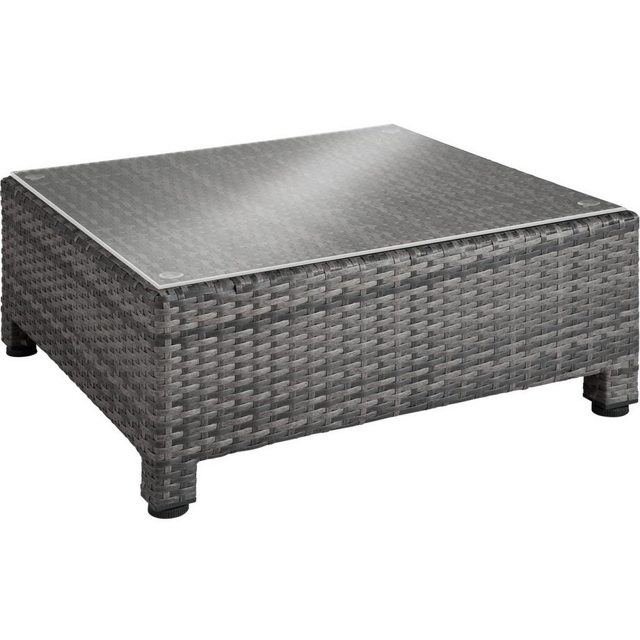 Tectake Lounge in rattan e alluminio Trieste resistenti alle intemperie e ai raggi UV  