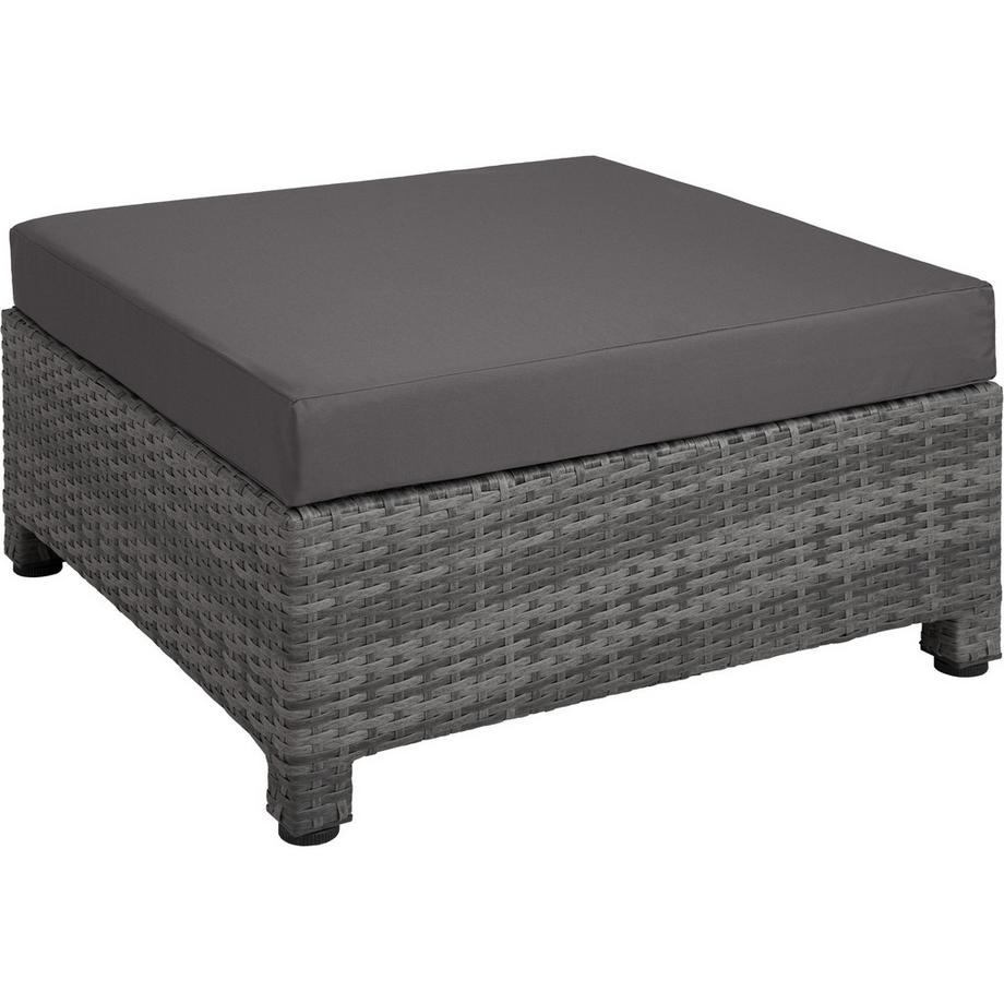 Tectake Lounge in rattan e alluminio Trieste resistenti alle intemperie e ai raggi UV  