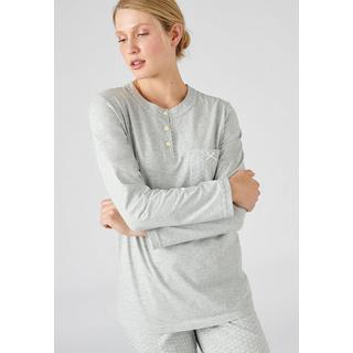 Damart  Pyjama col rond en maille jersey pur coton peigné. 