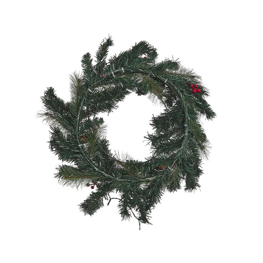 Beliani Weihnachtskranz aus Kunststoff Skandinavisch TENALA  