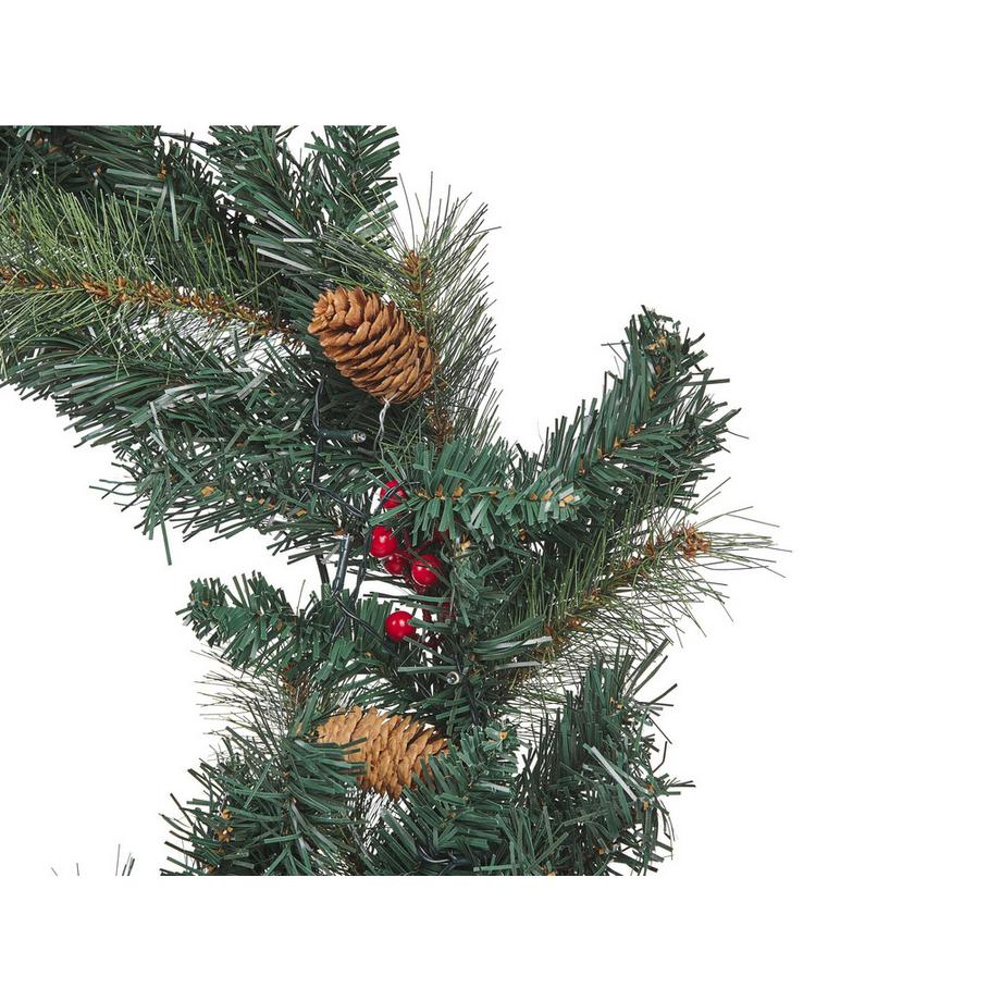 Beliani Weihnachtskranz aus Kunststoff Skandinavisch TENALA  