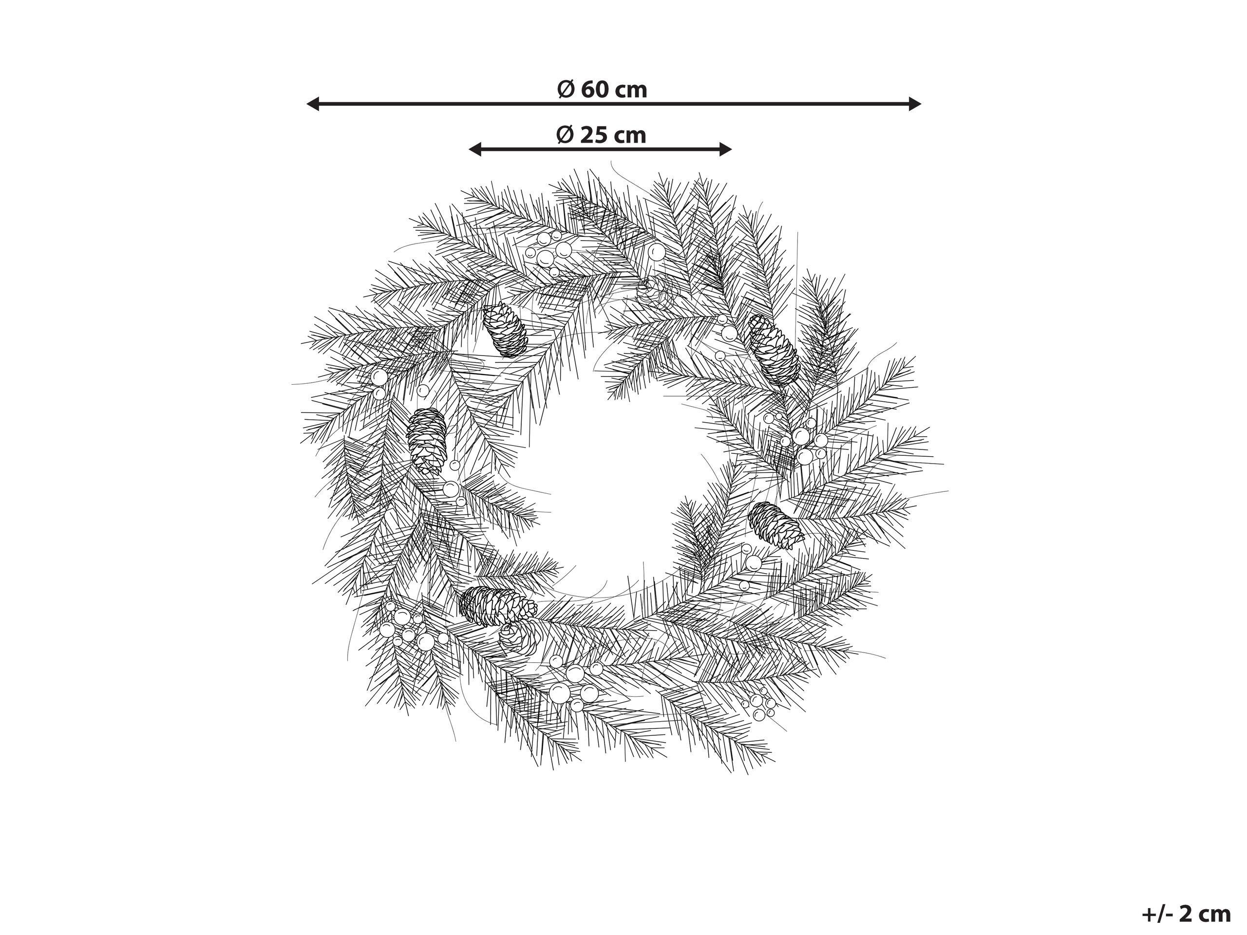 Beliani Couronne en Matière synthétique Scandinave TENALA  