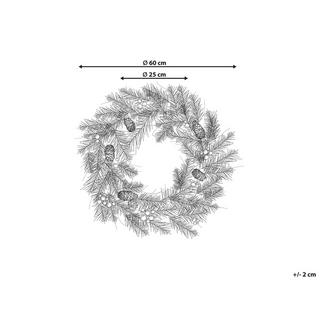 Beliani Couronne en Matière synthétique Scandinave TENALA  