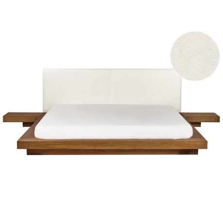 Beliani Bett mit LED aus MDF-Platte Modern ZEN  