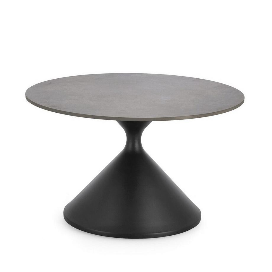 mutoni Table basse Joona noire ronde 70  