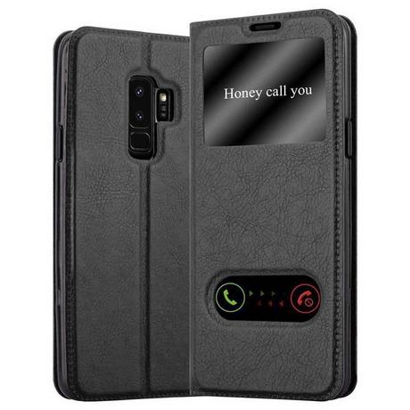 Cadorabo  Housse compatible avec Samsung Galaxy S9 PLUS - Coque de protection avec fermeture magnétique, fonction de support et 2 fenêtres de visualisation 