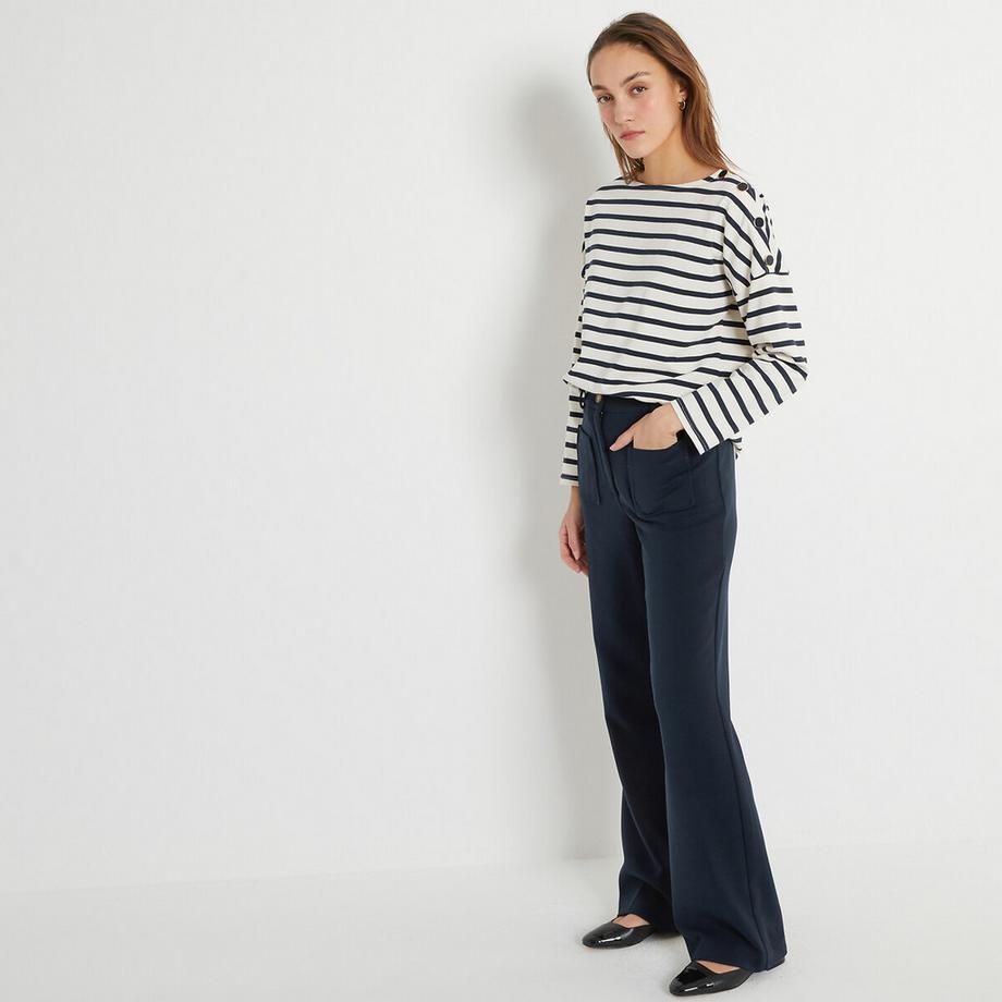 La Redoute Collections Top Maniche Lunghe Rigato Signature  