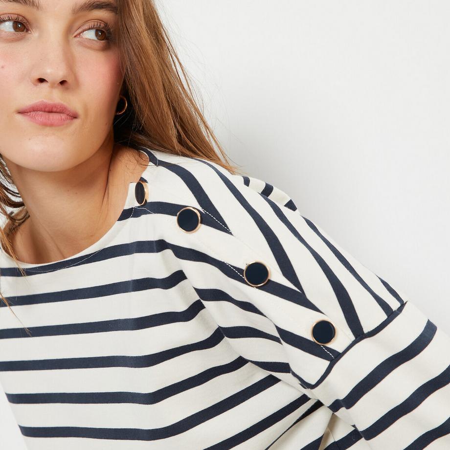 La Redoute Collections Top Maniche Lunghe Rigato Signature  