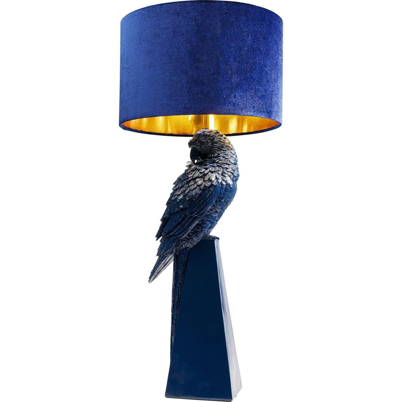 KARE Design Lampe à poser Perroquet bleu 84  