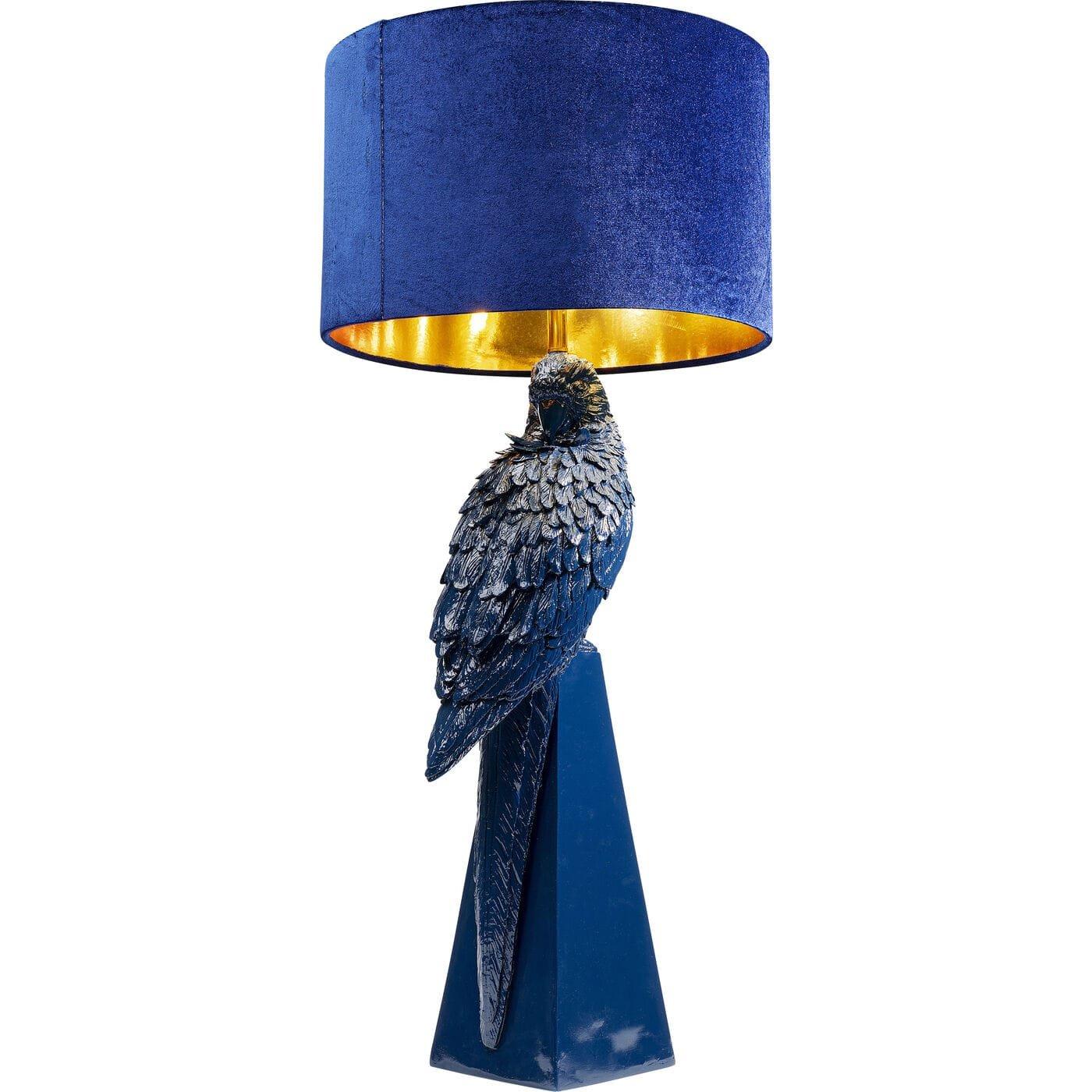 KARE Design Lampe à poser Perroquet bleu 84  