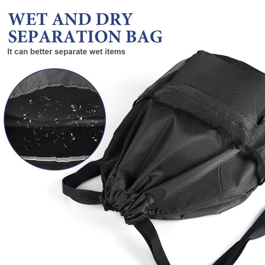 Only-bags.store Sac à dos de sport à cordon de serrage grande capacité  