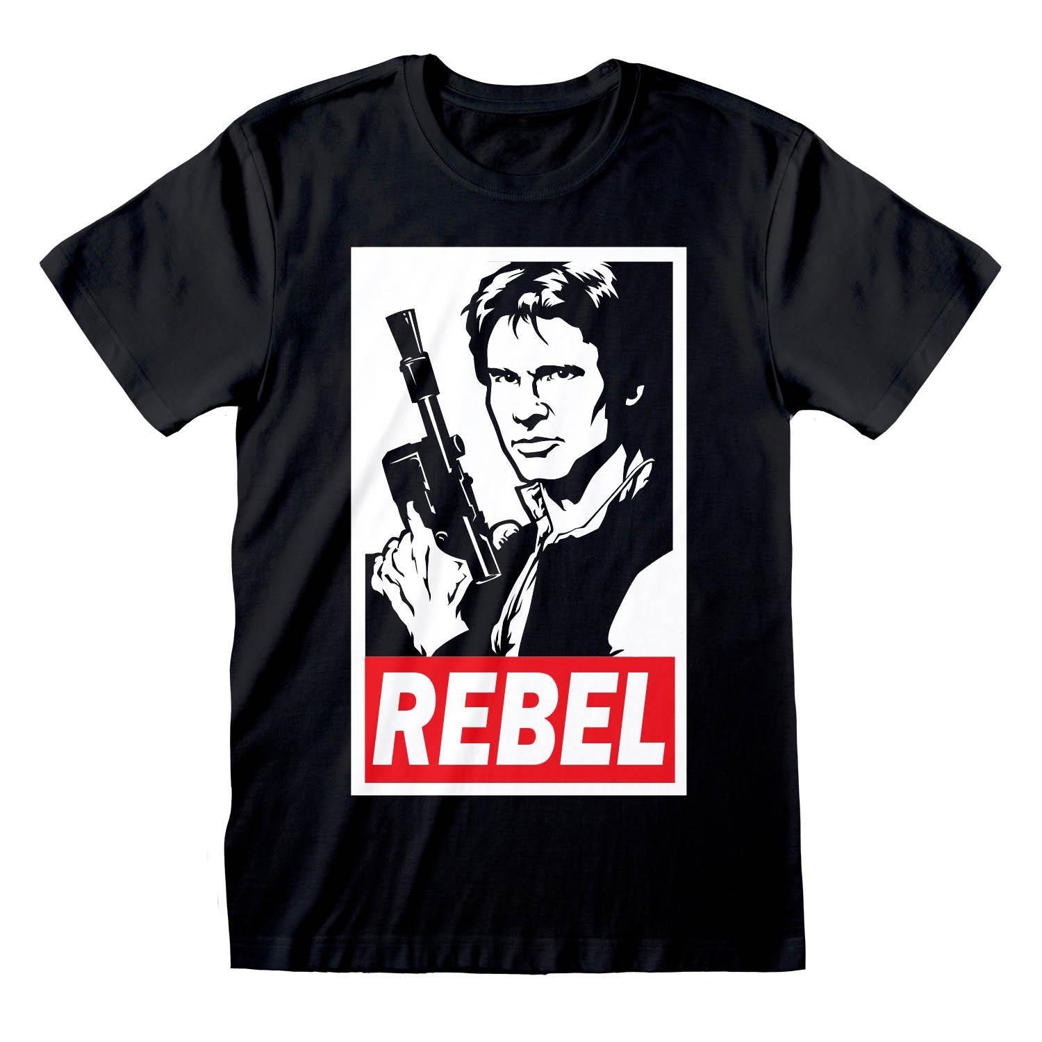 Image of Tshirt Rebel Han Solo Damen Schwarz XL