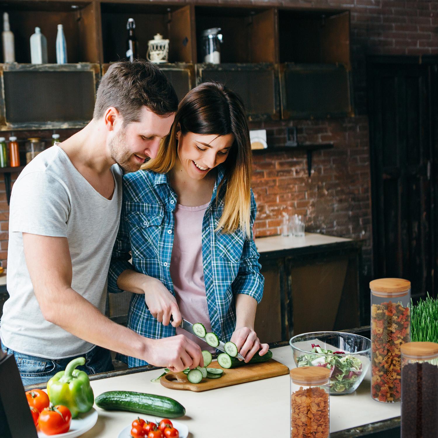 Northix 4 bocaux de conservation 1600 ml  