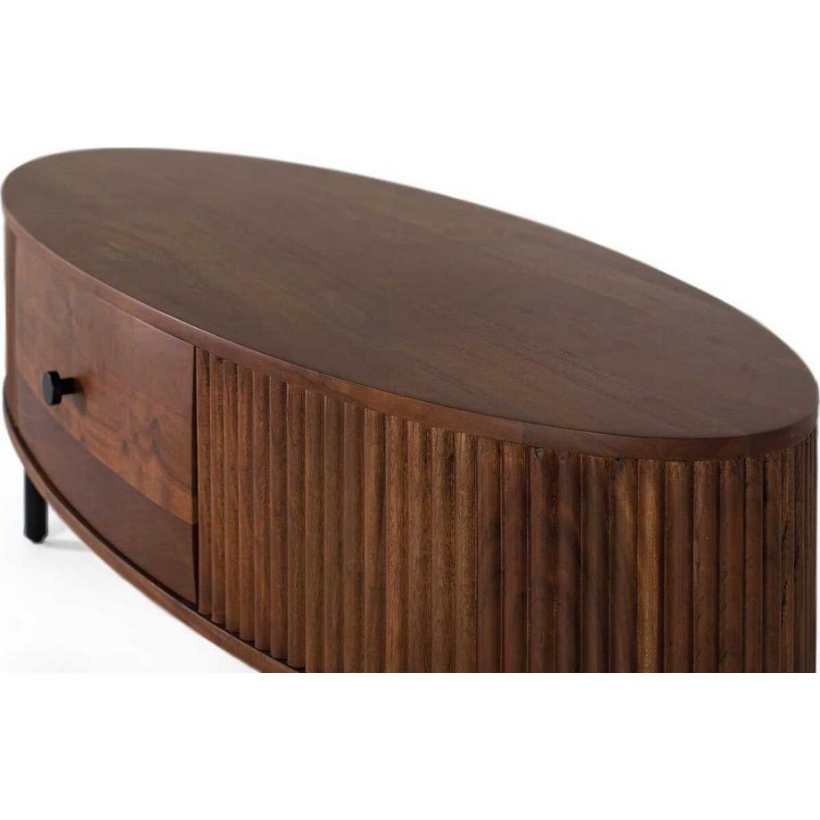 mutoni Table basse Cerzo acacia brun 120  