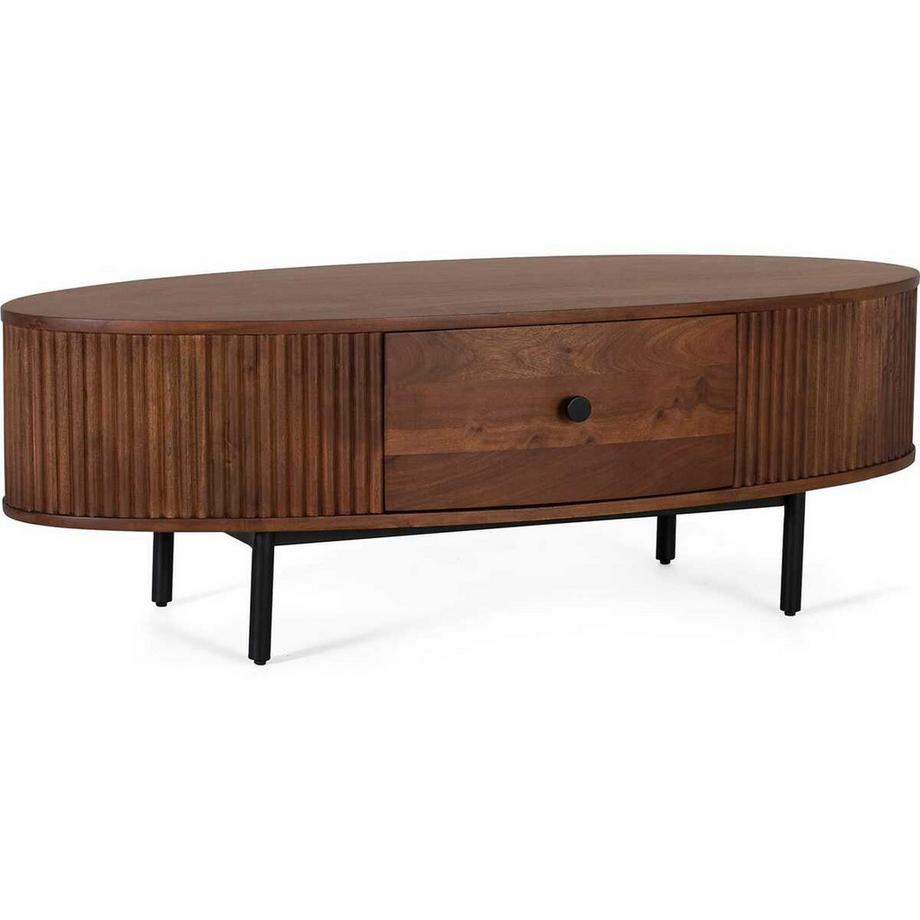 mutoni Table basse Cerzo acacia brun 120  