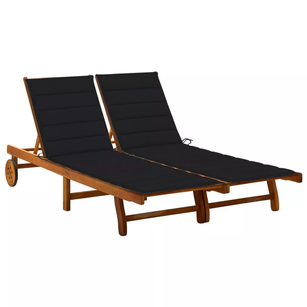 VidaXL - Sonnenliege akazienholz, One Size, Braun