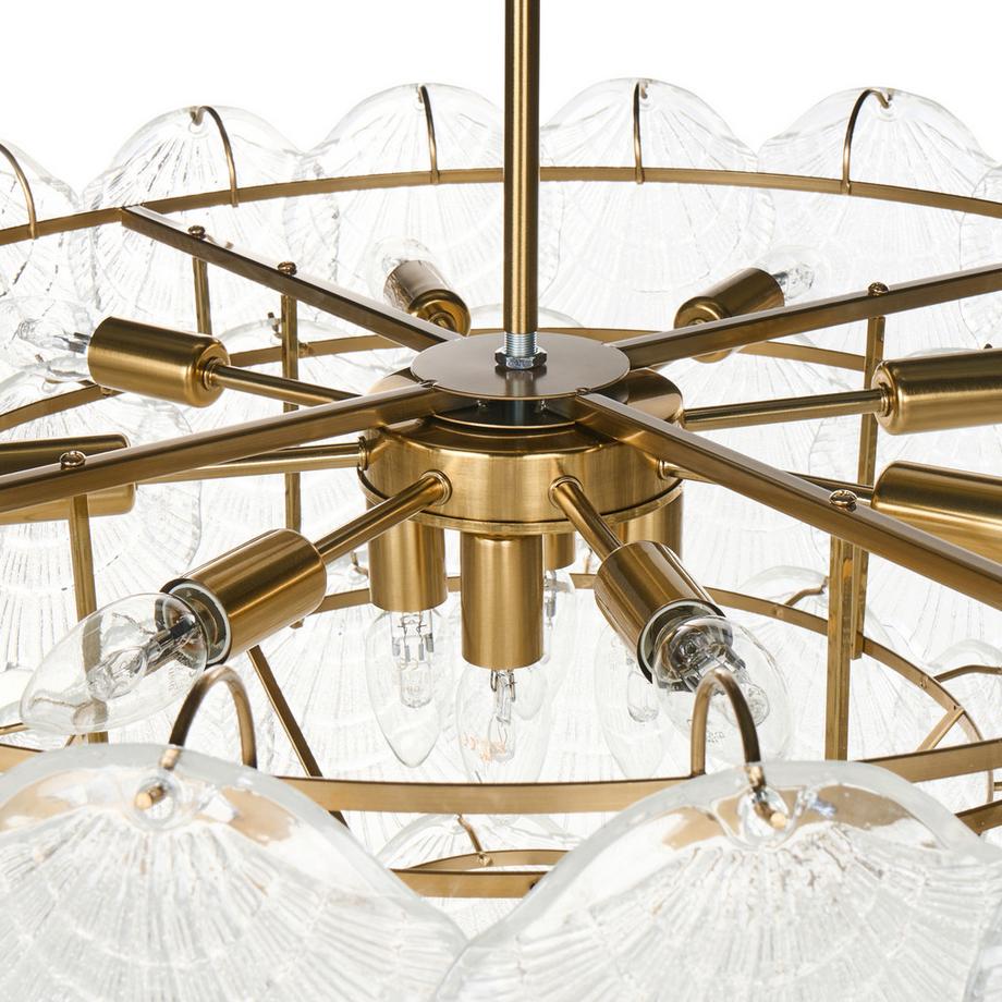 Beliani Kronleuchter aus Glas Glamourös TEMASH  