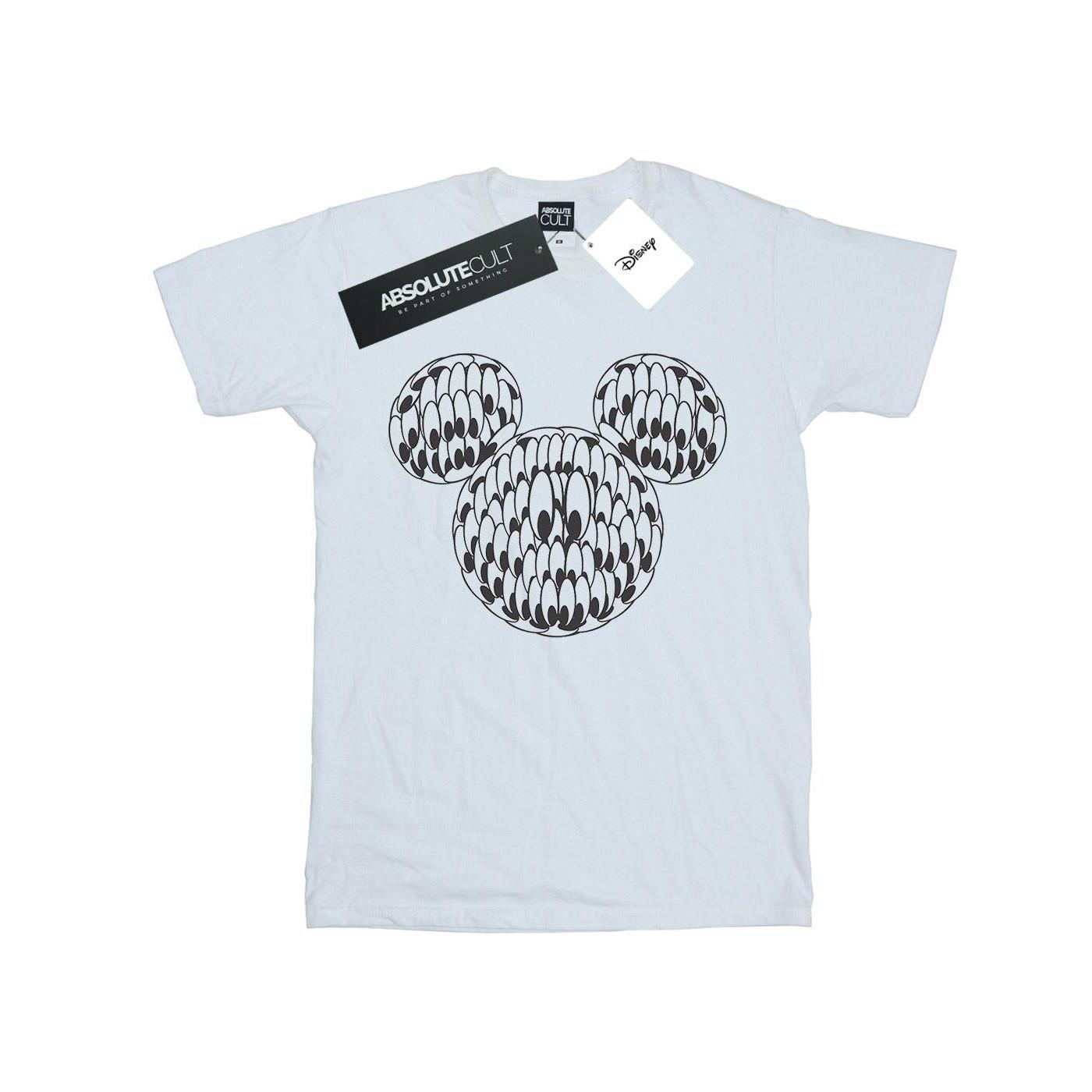 Image of Mickey Mouse Head Of Eyes Tshirt Mädchen Weiss 116