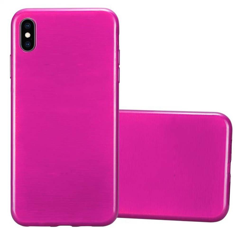 Cadorabo  Housse compatible avec Apple iPhone XS MAX - Coque de protection en silicone TPU flexible au design brossé 