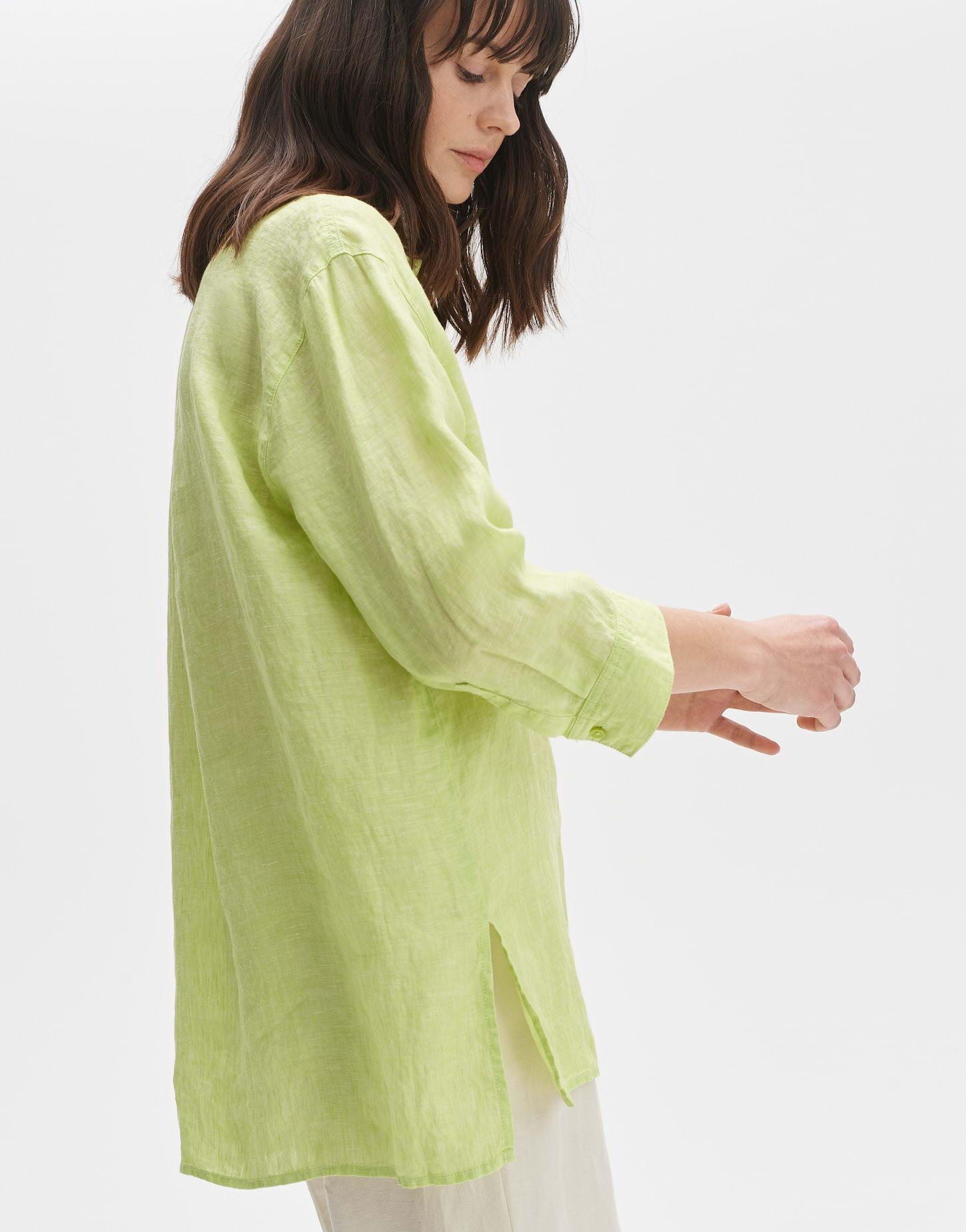 OPUS  Blouse en lin Fengani explore coupe droite 