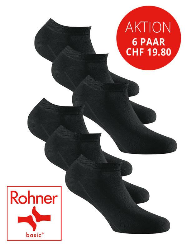 Rohner  Basic Sneakersocken 