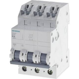 Siemens  Leitungsschutzschalter 400V 6kA, 3-polig, B, 16A, T 70mm mit schraubenlosen 