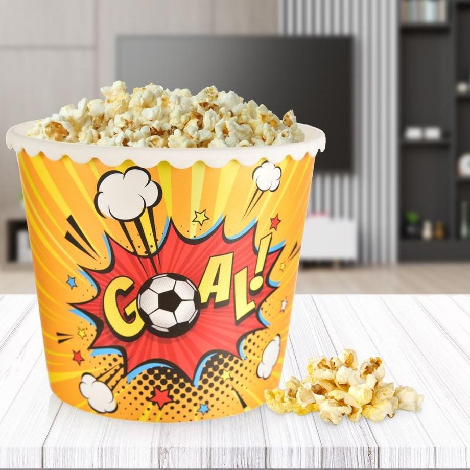 Orion  Bol à Popcorn Football : Réutilisable, 2L pour les soirées cinéma 