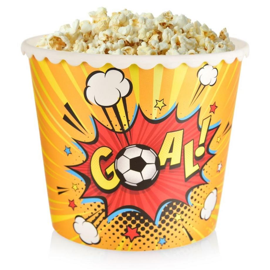 Orion  Bol à Popcorn Football : Réutilisable, 2L pour les soirées cinéma 