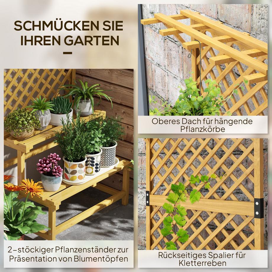 Outsunny Support pour plantes  