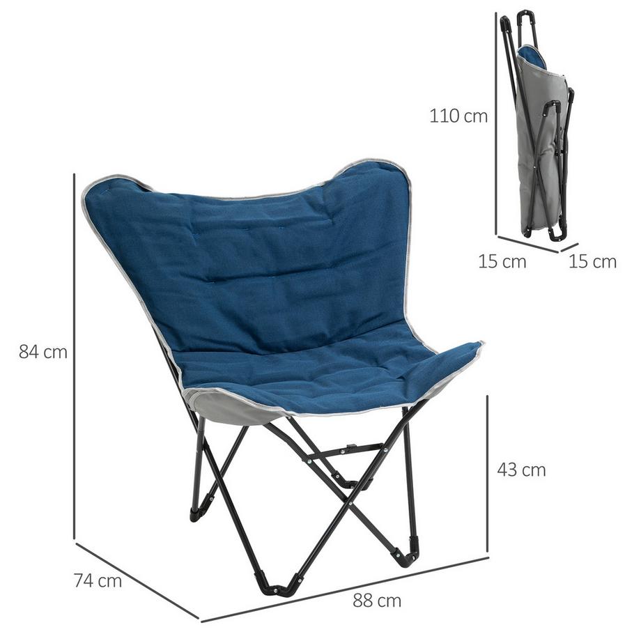 Outsunny  Chaise de camping 
