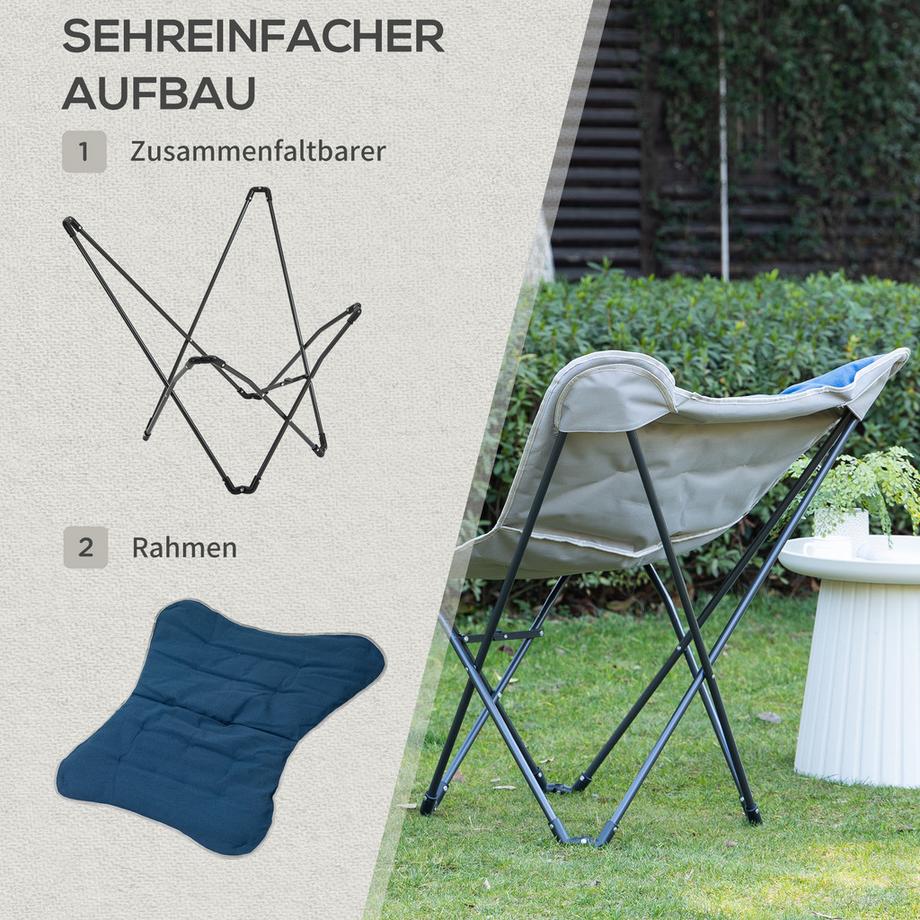 Outsunny  Chaise de camping 