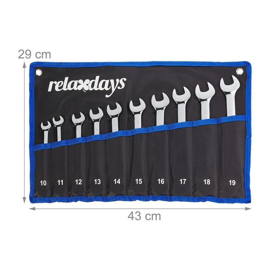 B2X Jeu de clés flexibles 10 pièces.  