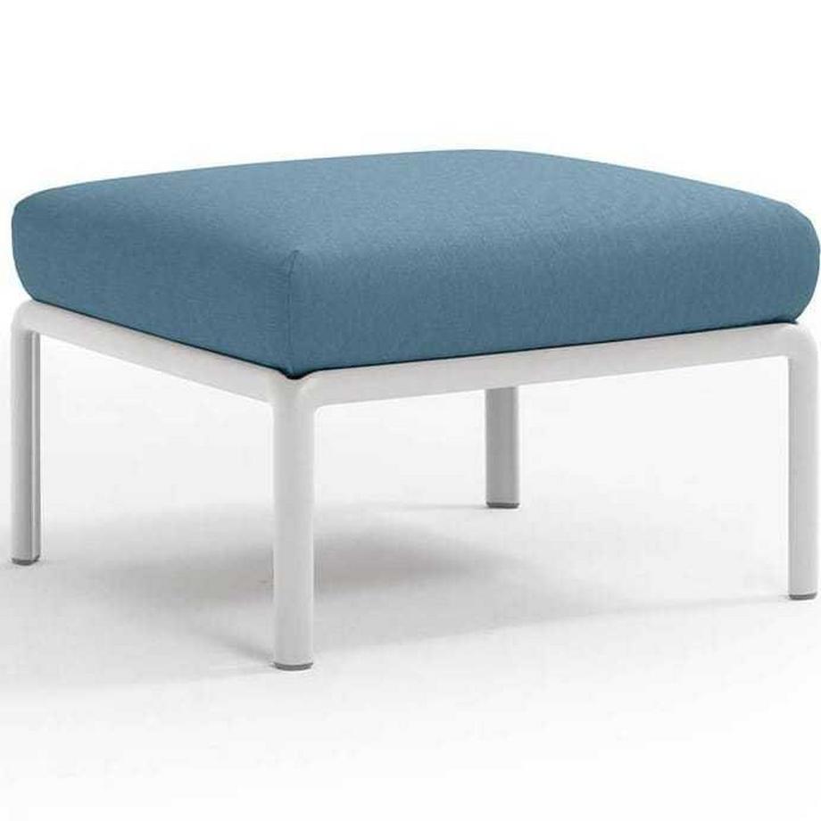 Tabouret de jardin Komodo blanc bleu 72