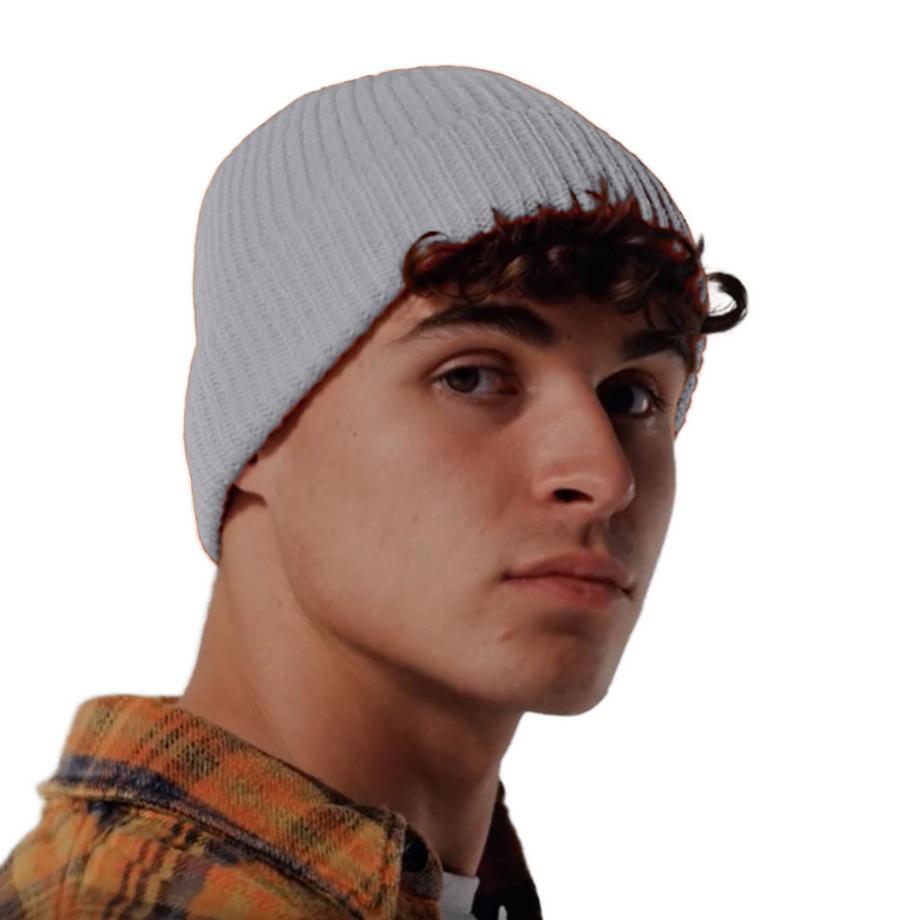 Beechfield Bonnet en tricot côtelé  