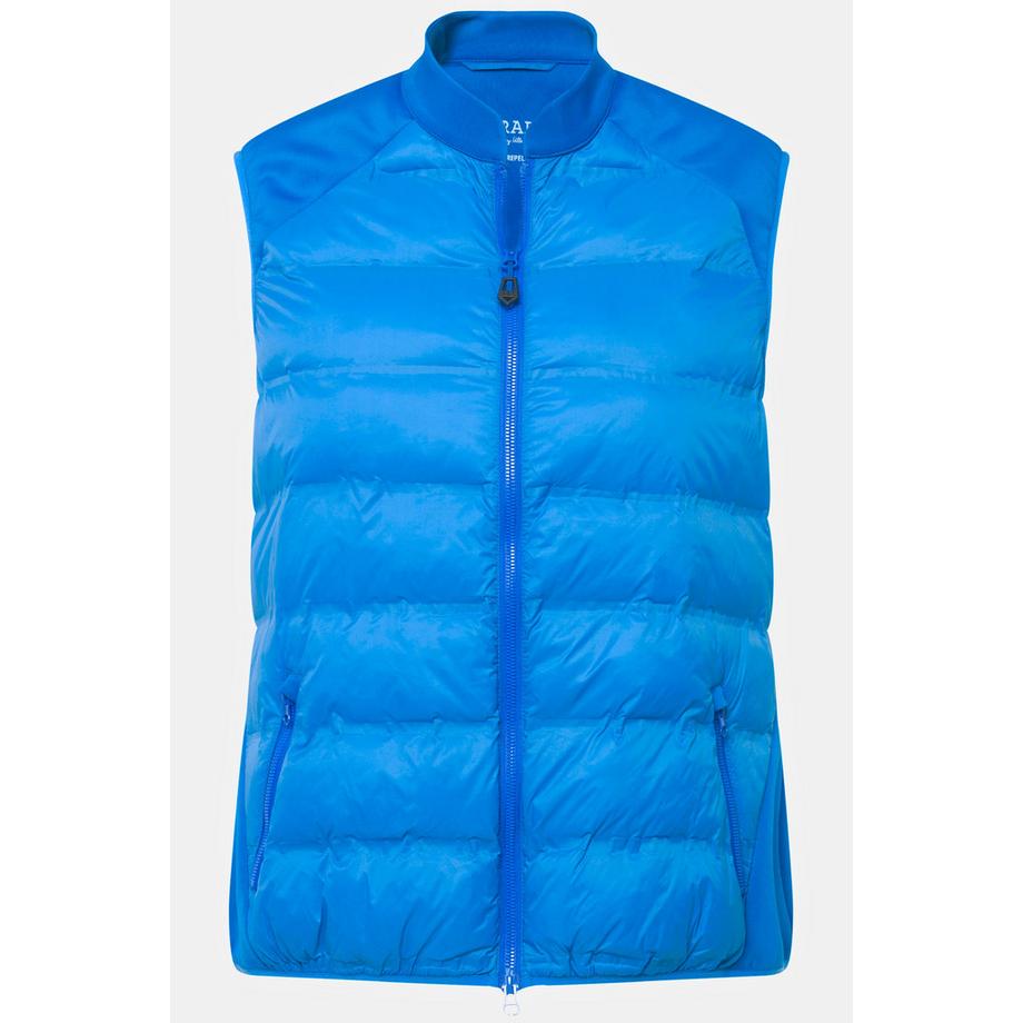 Ulla Popken Gilet Golf Hybrid Powerstretch Fermeture Éclair Double Sens Col Montant  