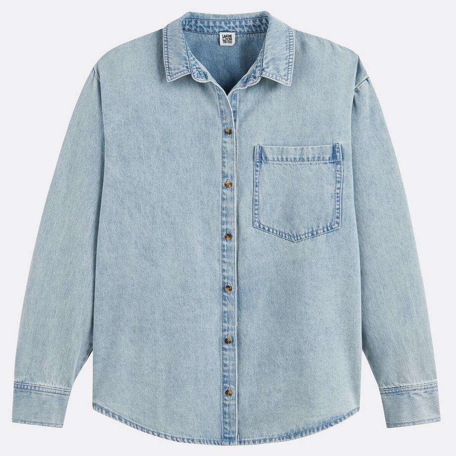 La Redoute Collections Hemd aus reinem Baumwoll-Denim  