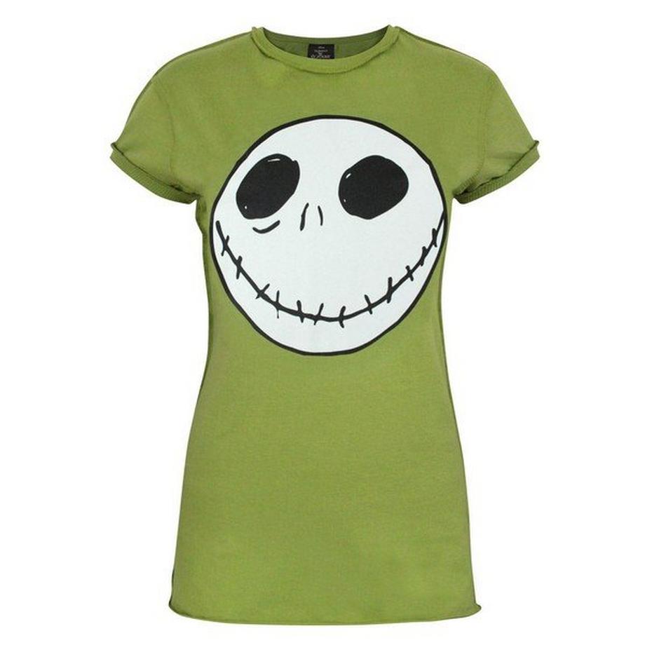 Nightmare Before Christmas T-Shirt Motivo Jack Skellington Cuciture Rovesciate  