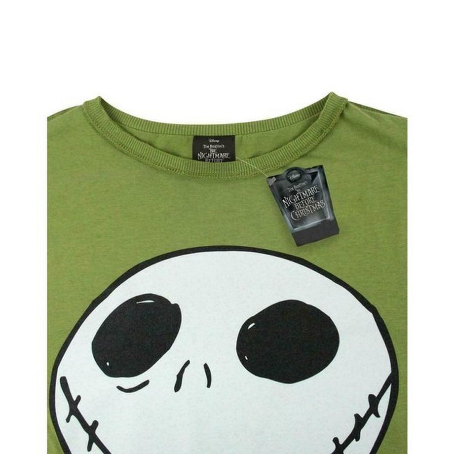 Nightmare Before Christmas T-Shirt Motivo Jack Skellington Cuciture Rovesciate  