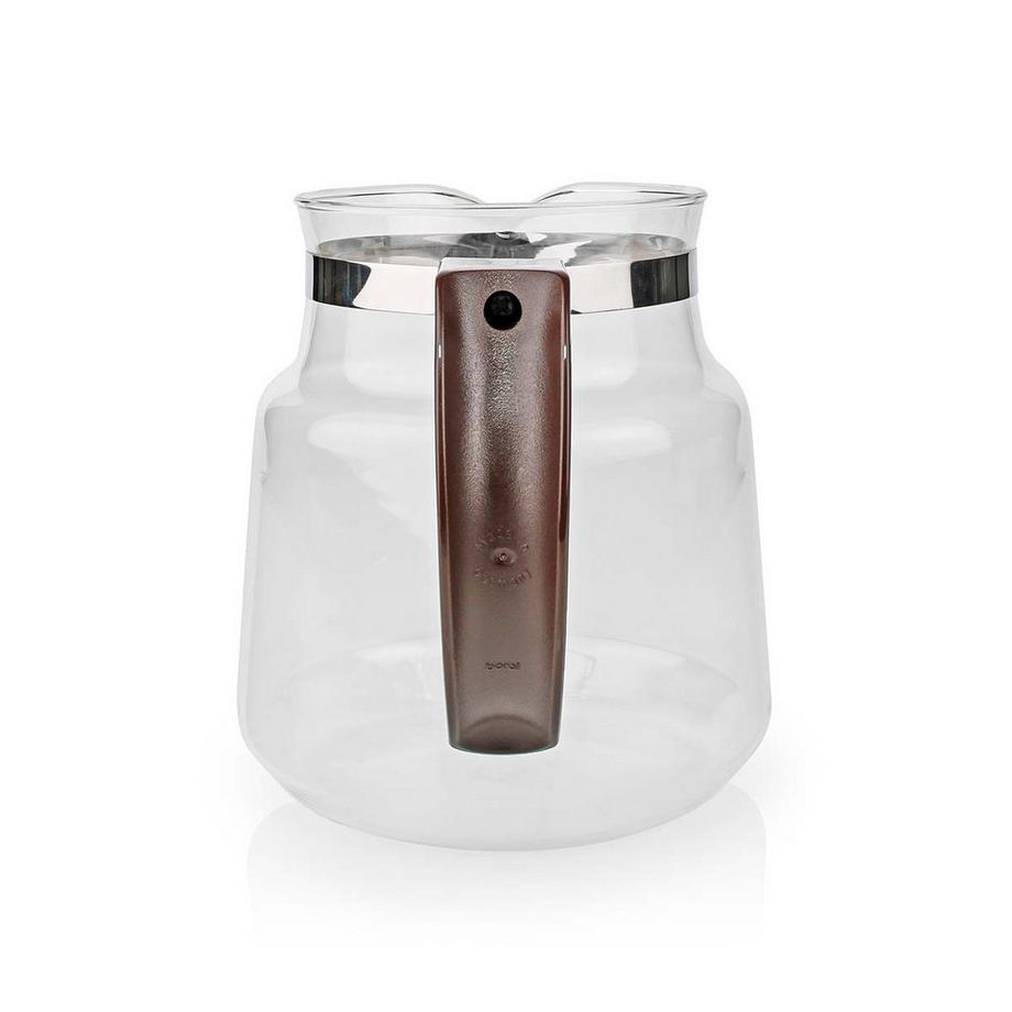 Nedis Cafetière en verre | Compatible avec : Moccamaster K / KB / 1 0PL / Excellent 10S | 1.2 l | Marron  