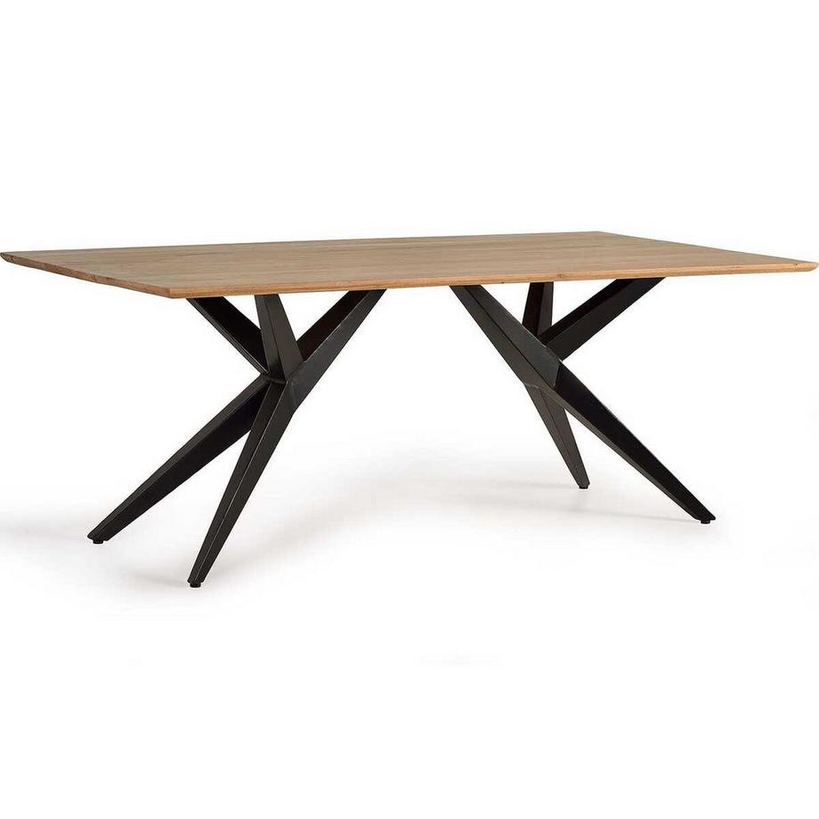 mutoni Table de salle à manger Adera acacia naturel 200  