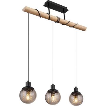 Lampe à suspension Richard métal noir mat 3xE27