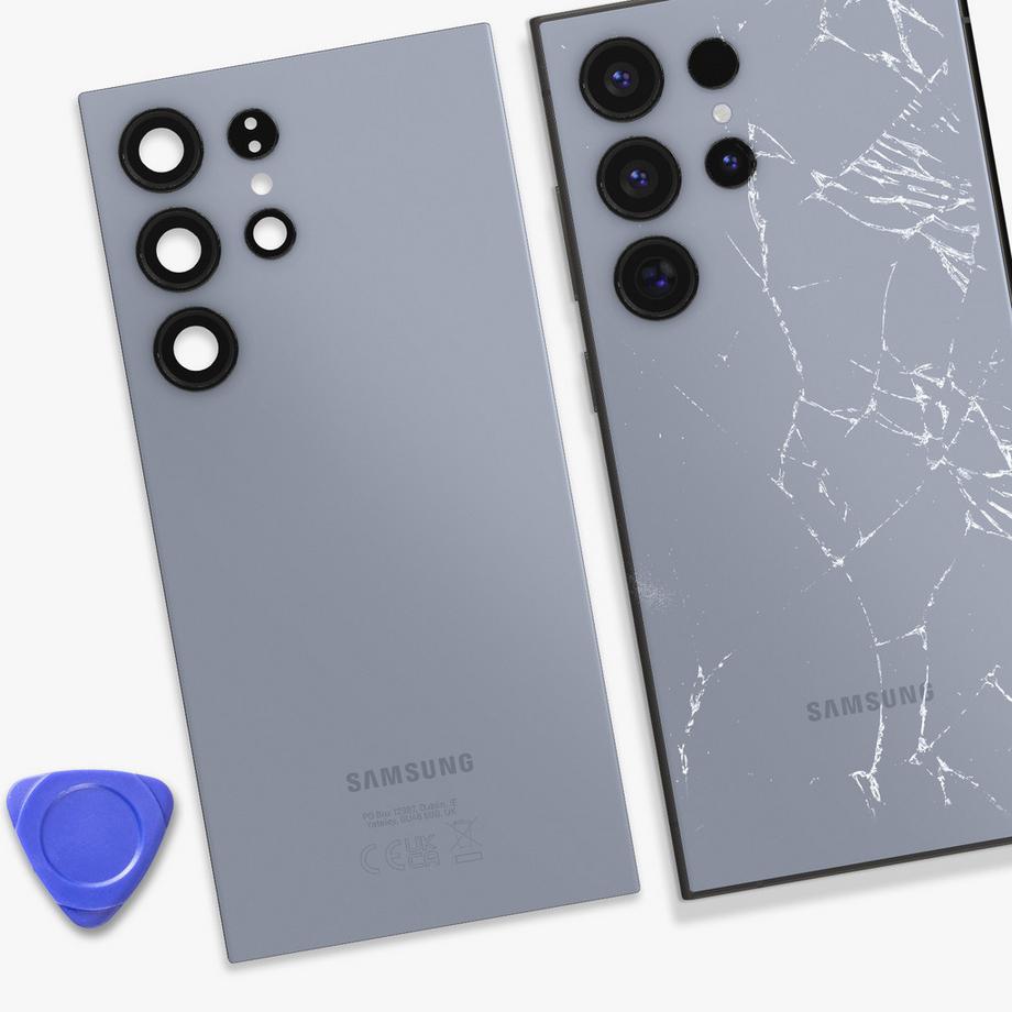 SAMSUNG  Vitre arrière Samsung S24 Ultra, Bleu 