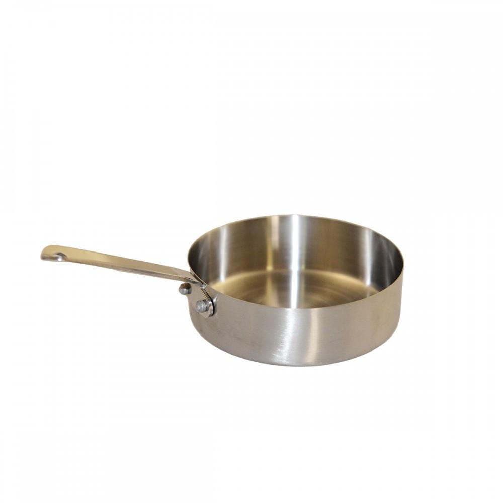 Image of Runde matte Mini-Topf mit langem Griff, 10x10x3 cm Runde matte Mini-Topf mit langem Griff, 10x10x3 cm