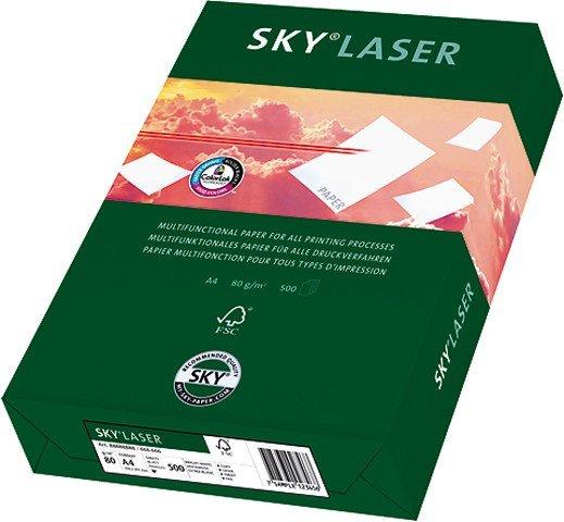 Image of SKY Laser Papier A4 88054780 80g, weiss 500 Blatt SKY Laser Papier A4 88054780 80g, weiss 500 Blatt